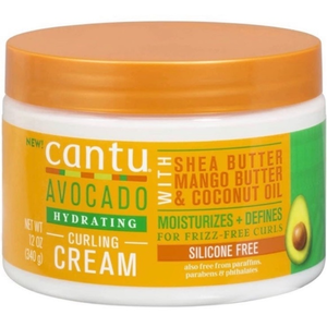 Cantu Avocado Curling‎ Cream with Shea Butter, Mango Butter & Coconut Oil, 12 oz